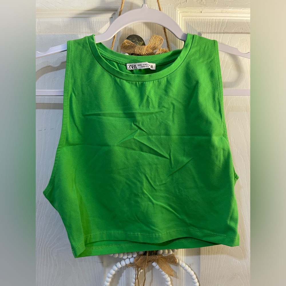 Zara green shrit small size very good condition - Picture 1 of 1